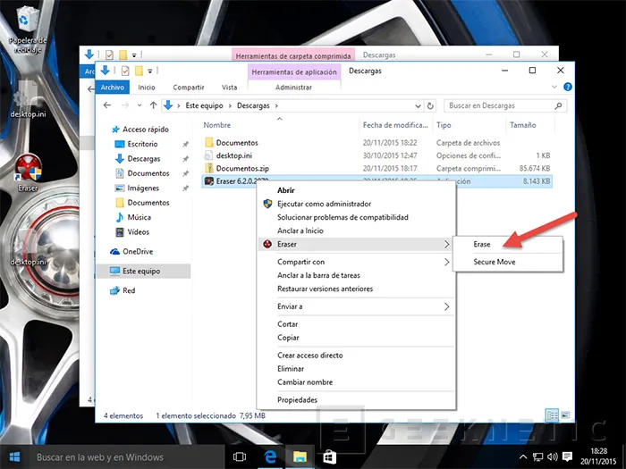 Geeknetic Borrado seguro de archivos y carpetas en Windows 1