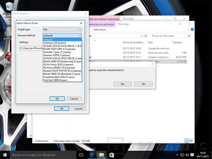Geeknetic Borrado seguro de archivos y carpetas en Windows 2