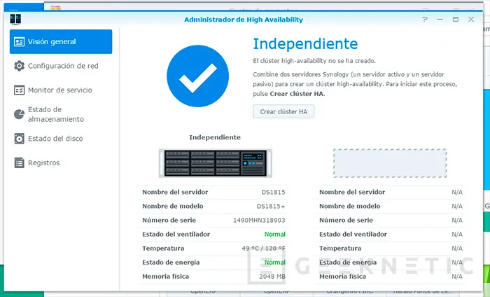 Geeknetic Synology Diskstation DS1815+ 10