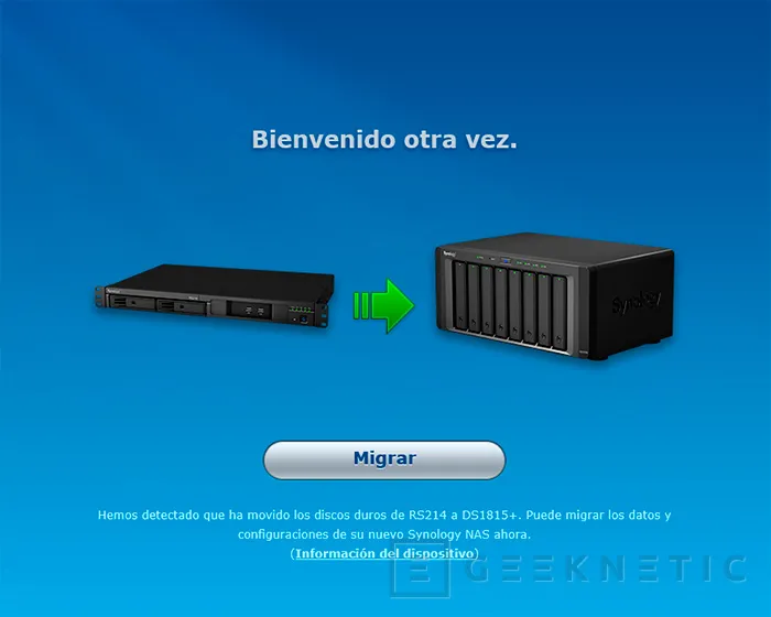 Geeknetic Synology Diskstation DS1815+ 14