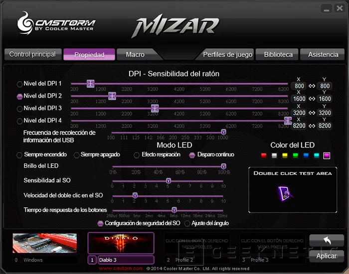 Geeknetic Ratón Gaming CM Storm Mizar 12