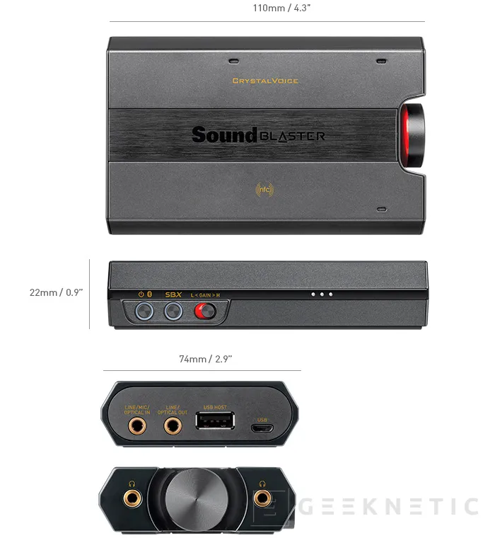 Geeknetic Creative Sound Blaster E5 8