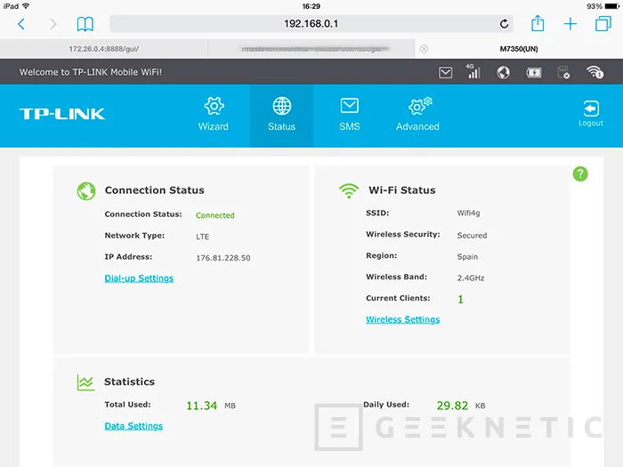 Geeknetic TP-Link M7350 4G Mobile Wifi Router 10