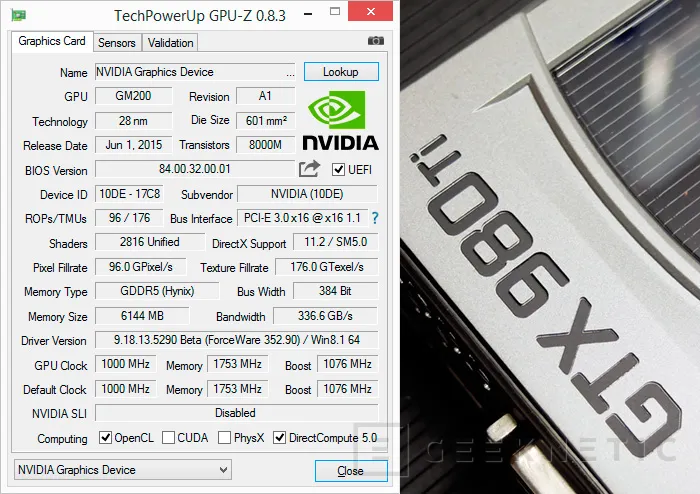 Geeknetic Nvidia Geforce GTX 980Ti 3
