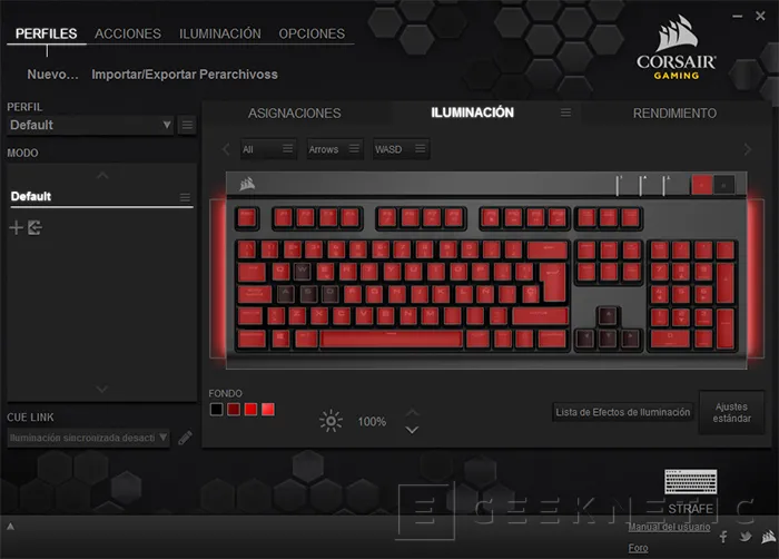 Geeknetic Corsair Strafe Cherry MX Red Mechanical Keyboard 20