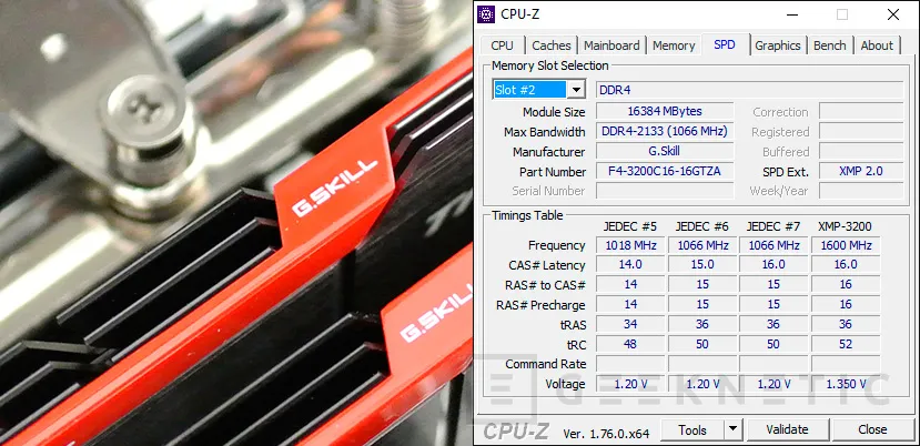 Geeknetic G.Skill DDR4 TridentZ 3200 32GB 8
