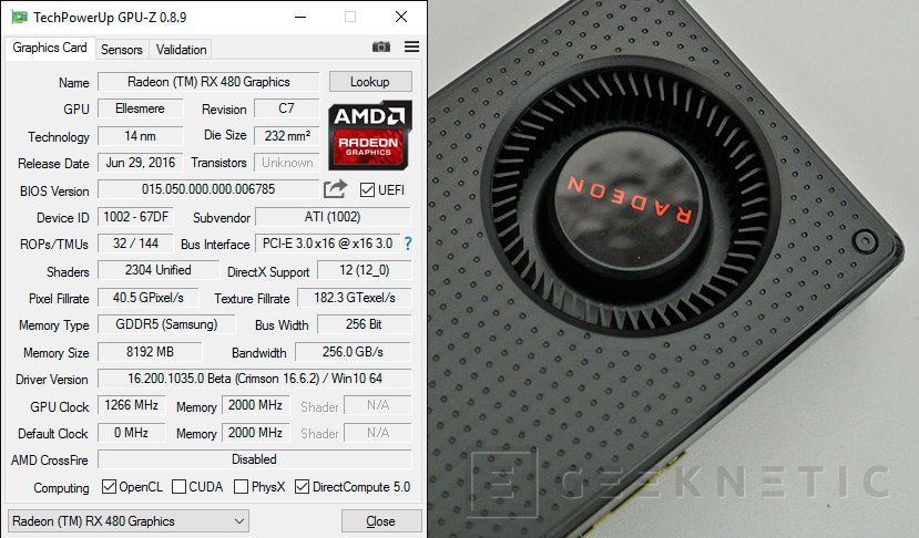 Rx on sale 480 gpu