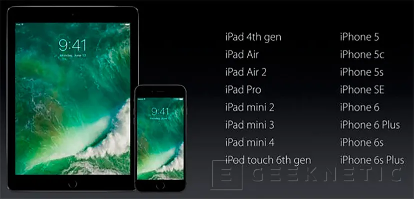 Geeknetic iOS 10, iPhone 7 y nuevos MacBook Pro en la keynote del 7 de septiembre 2