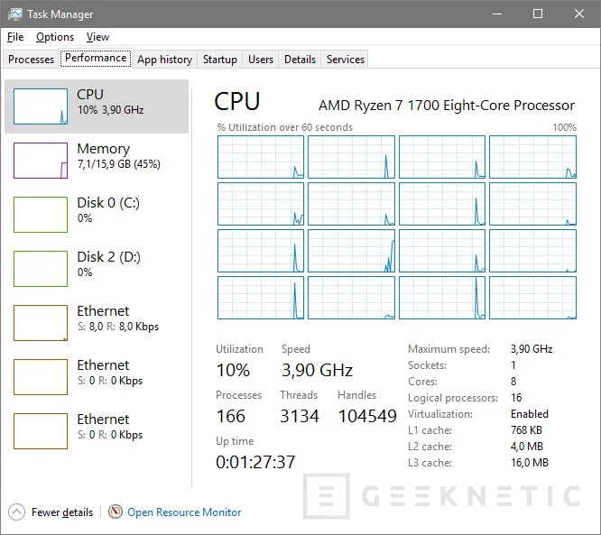Geeknetic AMD Ryzen 7 1700. El destructor de la gama media de Intel  16