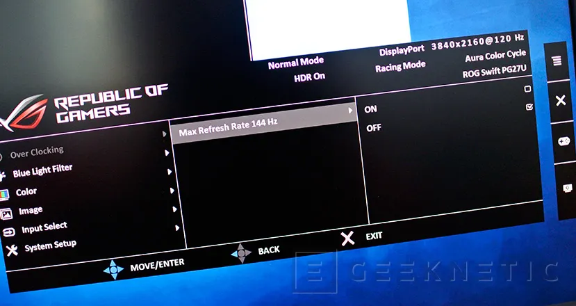 Geeknetic Review Monitor Asus ROG Swift PG27UQ 4K Gsync HDR 20