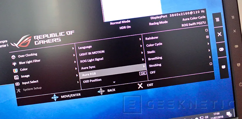 Geeknetic Review Monitor Asus ROG Swift PG27UQ 4K Gsync HDR 22