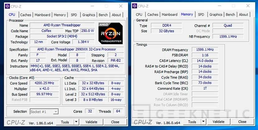 Geeknetic Review AMD Ryzen Threadripper 2990WX 18
