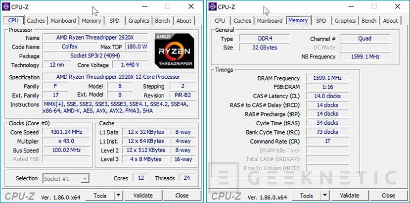Geeknetic Review AMD Ryzen Threadripper 2920X 13