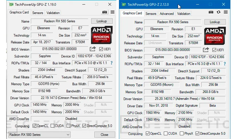 Geeknetic Review Sapphire AMD Radeon RX 590 Nitro+ 7
