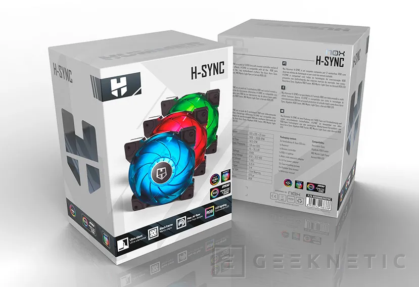Geeknetic Review Kit de Ventiladores Nox H-SYNC RGB 1