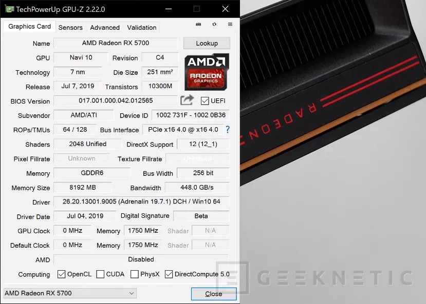 Geeknetic Review AMD Radeon RX 5700 y AMD Radeon RX 5700 XT 15