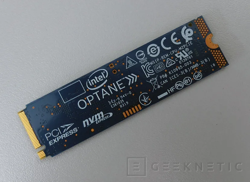 Geeknetic Review Intel Optane Memory H10 256GB 3