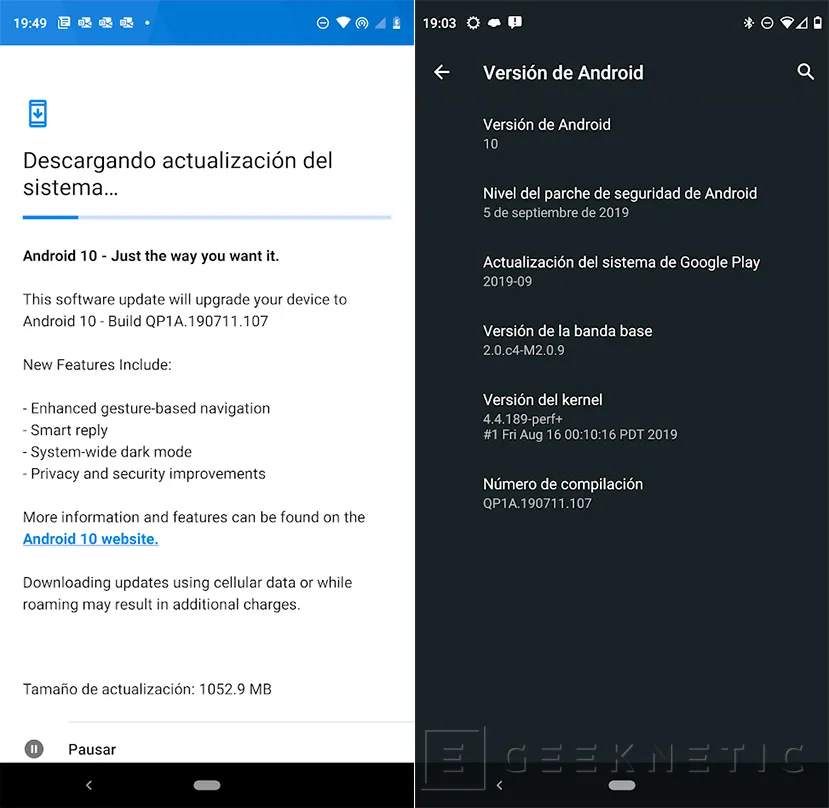 Geeknetic Google lanza Android 10 estable y estas son las novedades 5