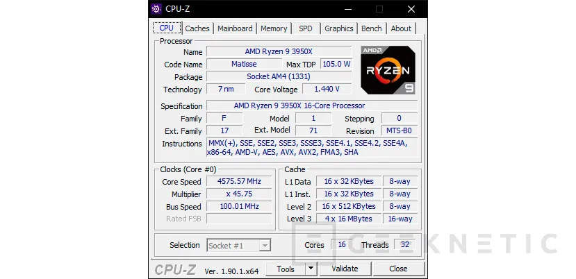 Geeknetic Review AMD Ryzen 9 3950X 8