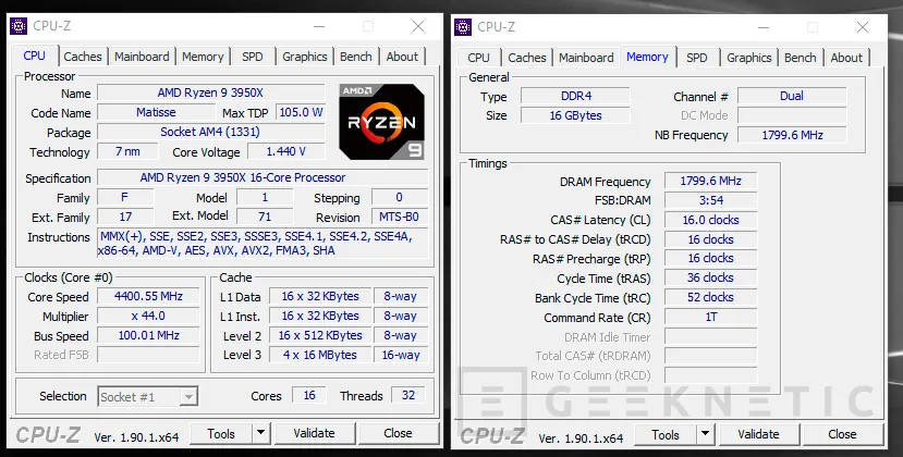 Geeknetic Review AMD Ryzen 9 3950X 7