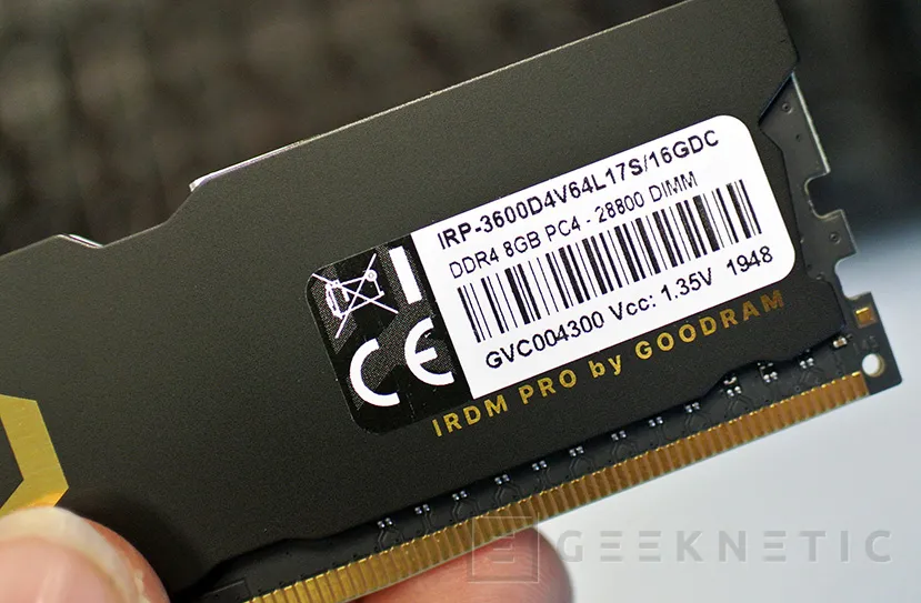Geeknetic Review Memoria DDR4 GoodRam IRDM Pro 3600C17 7