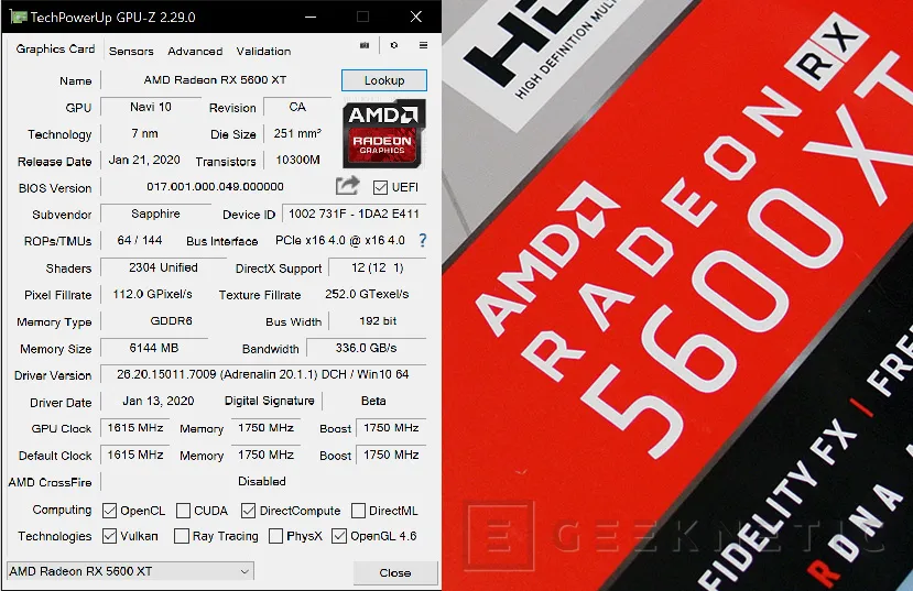 Geeknetic Review AMD Radeon RX 5600XT 7