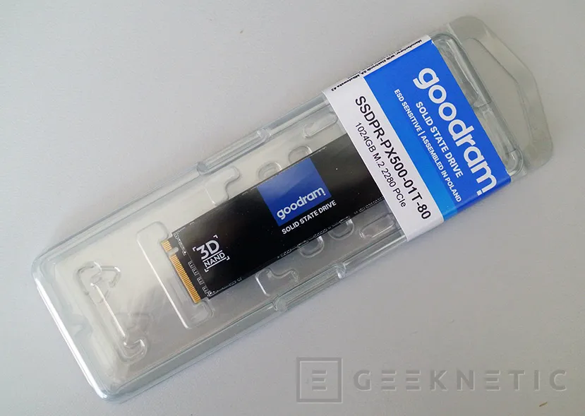 Geeknetic Review SSD GoodRAM PX500 NVME PCIE Gen3 X4  1TB 5