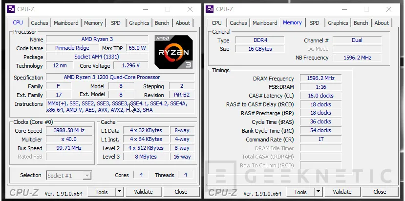 Geeknetic AMD Ryzen 3 1200 AF Review 5