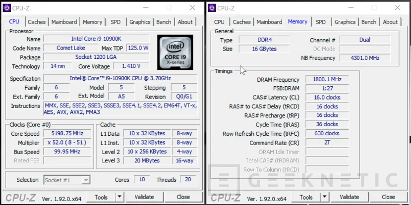 Geeknetic Intel Core i9-10900K Review 6