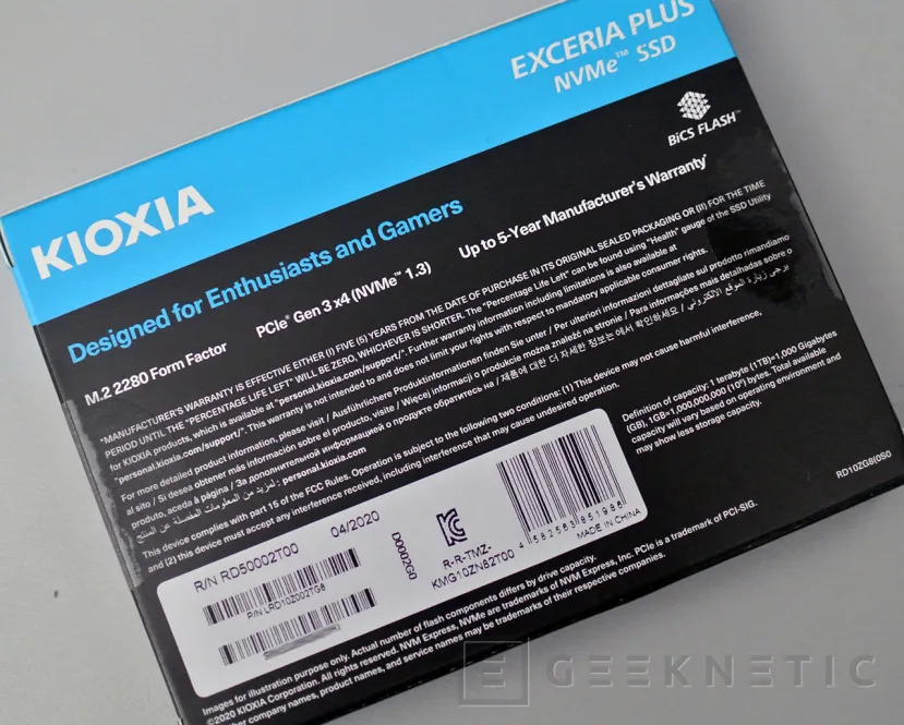 Geeknetic Kioxia Exceria Plus NVMe SSD 2TB Review 2