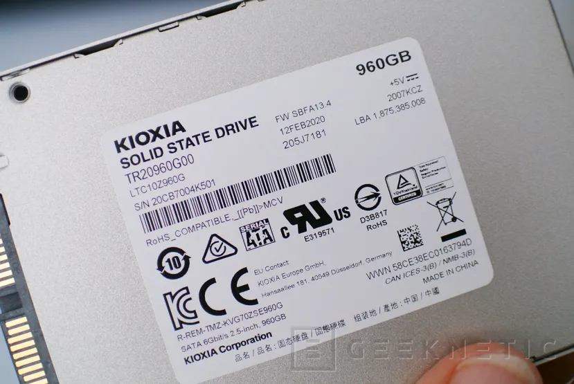 Geeknetic SSD Kioxia Exceria SATA SSD 1TB Review 8