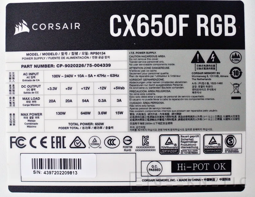 Geeknetic Corsair CX Series CX650F Review 6
