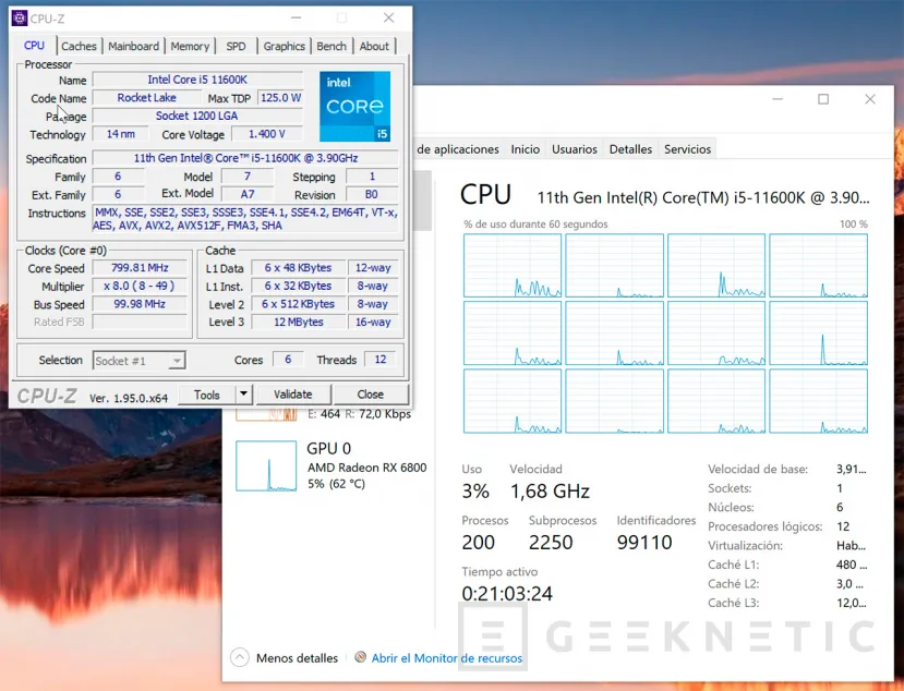 Geeknetic Intel Core i5-11600K Review 7