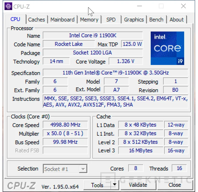Geeknetic Intel Core i9-11900K Review 8