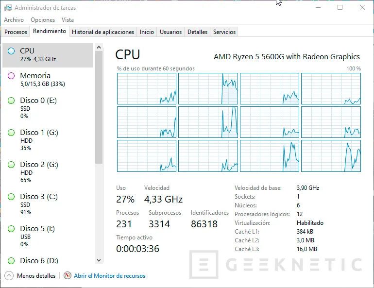 Geeknetic AMD Ryzen 5 5600G Review 3