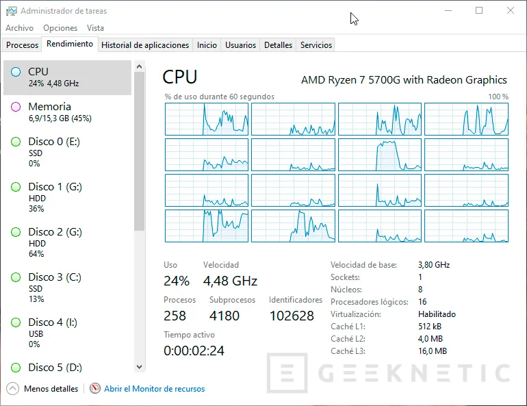 Geeknetic AMD Ryzen 7 5700G Review 3