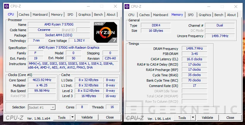 Geeknetic AMD Ryzen 7 5700G Review 7