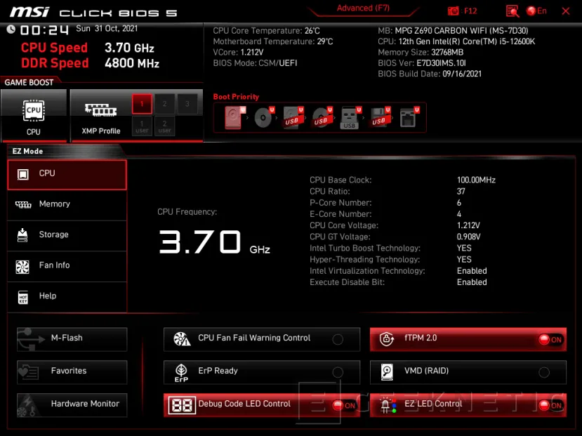 Geeknetic MSI MPG Z690 Carbon Wifi Review 34