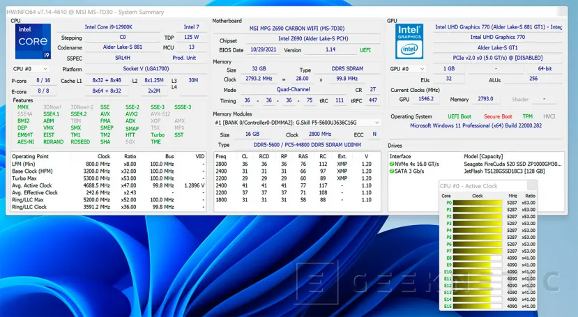 Geeknetic Intel Core i9-12900K Review 12