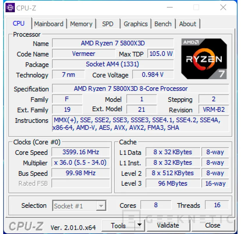 Geeknetic AMD Ryzen 7 5800X3D Review 8