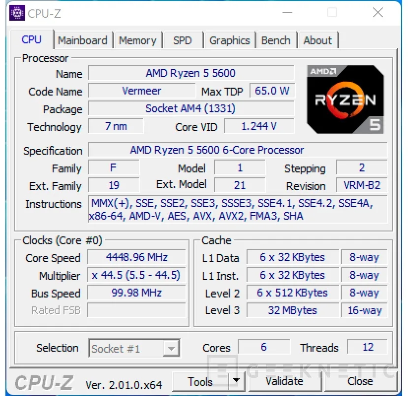 Geeknetic AMD Ryzen 5 5600 4