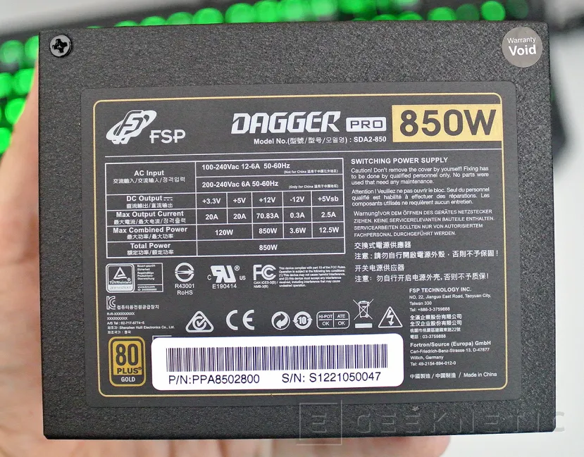 Geeknetic FSP Dagger Pro 850W Review 10