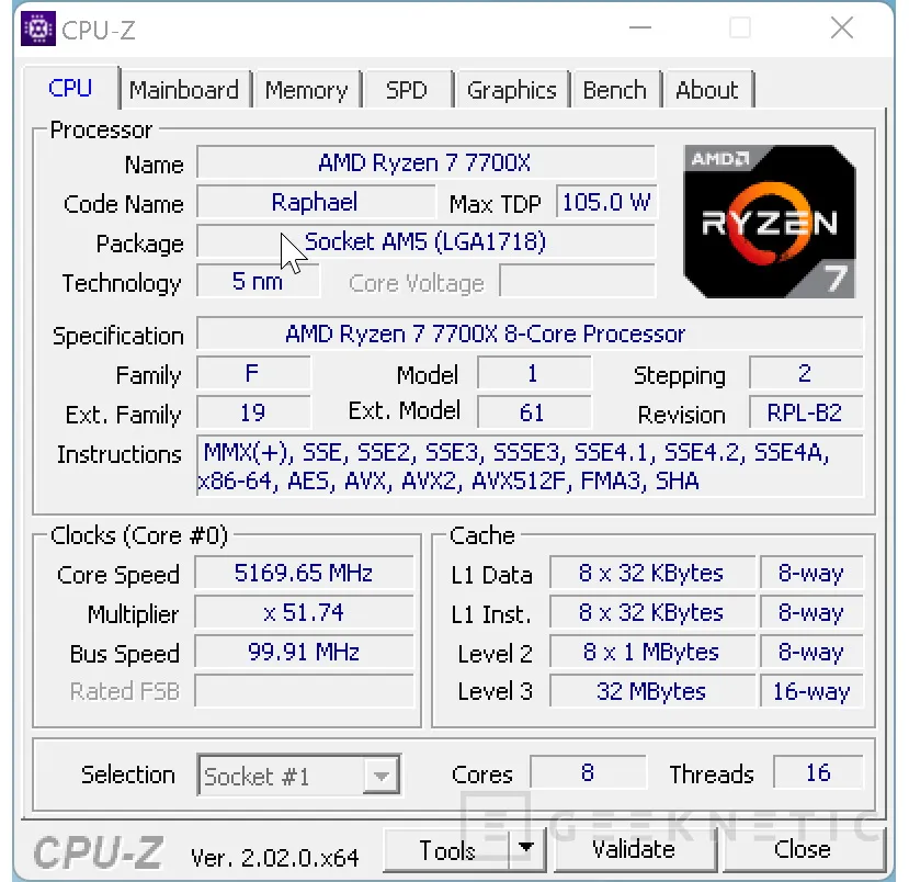 Geeknetic AMD Ryzen 7 7700X Review 14