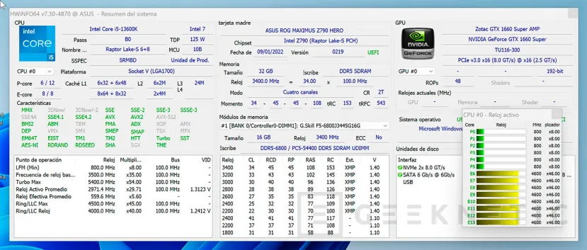 Geeknetic G.Skill Trident Z5 RGB DDR5 Intel XMP 3.0 32GB-6800MHz C34 Review 11