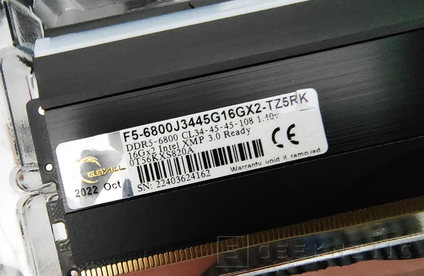 Geeknetic G.Skill Trident Z5 RGB DDR5 Intel XMP 3.0 32GB-6800MHz C34 Review 5