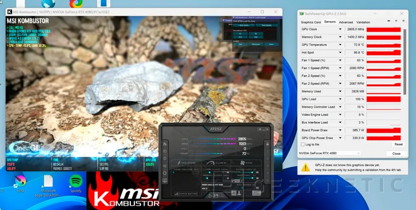 Geeknetic MSI NVIDIA GeForce RTX 4080 SUPRIM X 16G Review 23
