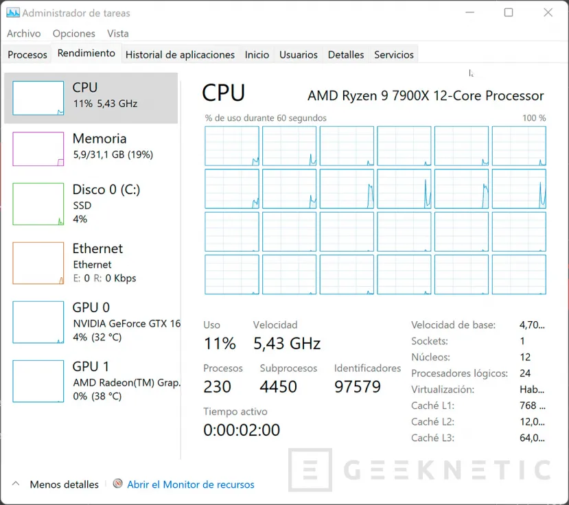 Geeknetic AMD Ryzen 9 7900X Review 11