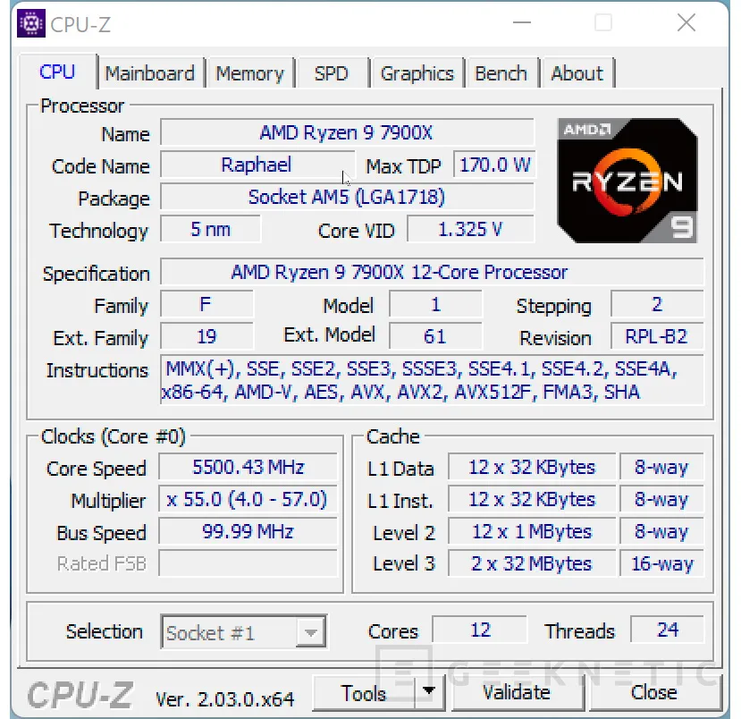 Geeknetic AMD Ryzen 9 7900X Review 12