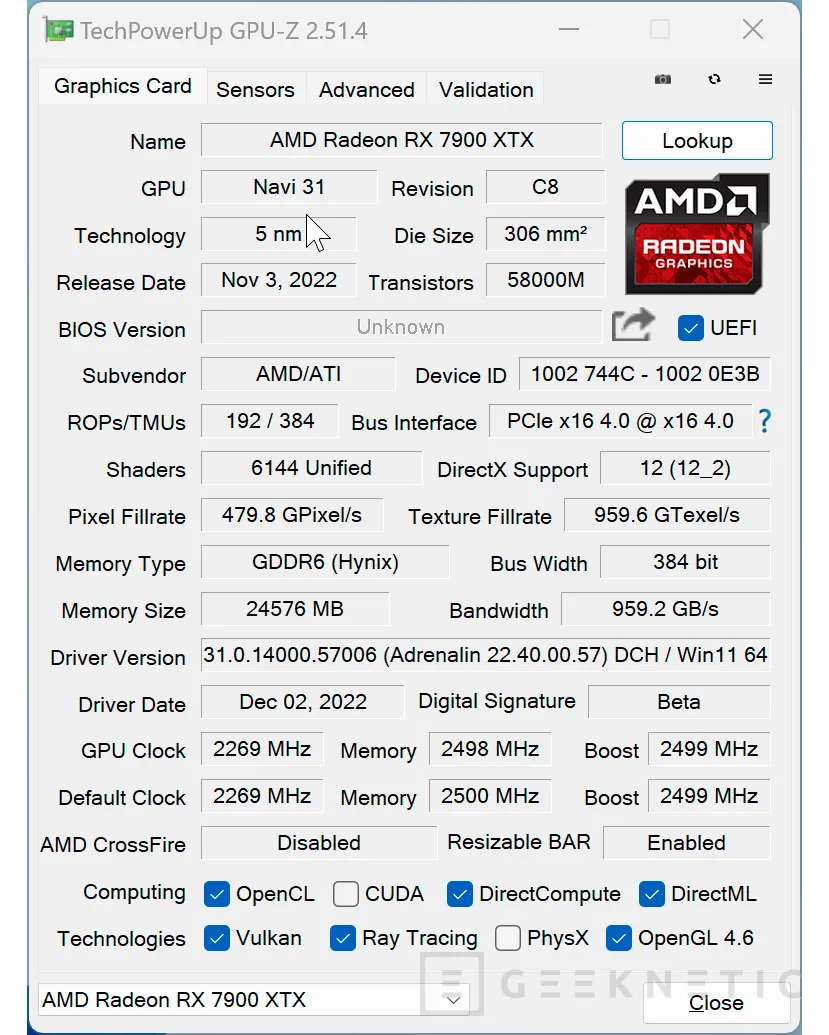 Geeknetic AMD Radeon RX 7900 XTX Review 22