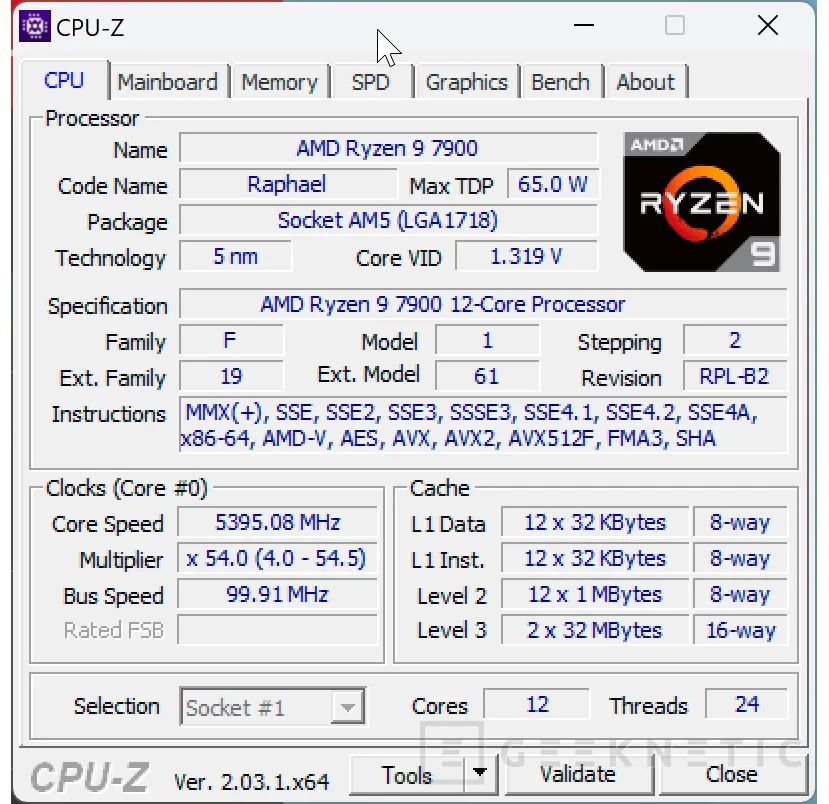 Geeknetic AMD Ryzen 9 7900 Review 10